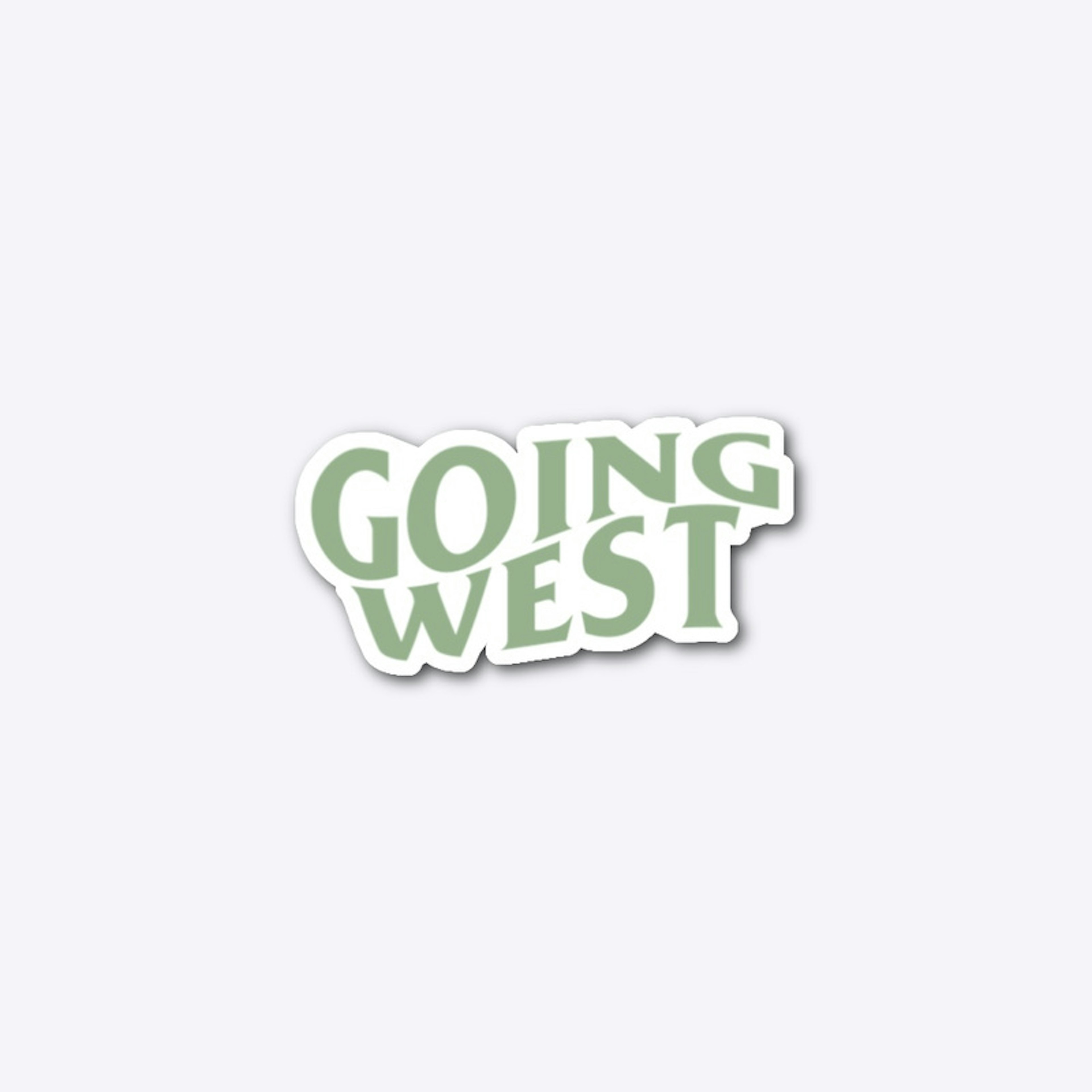 Going West Sticker